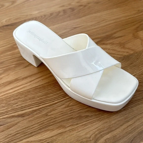 Nordstrom Jeffreycampbell Bubblegum Jellies Slides Sandals White Size 11 - Picture 7 of 14